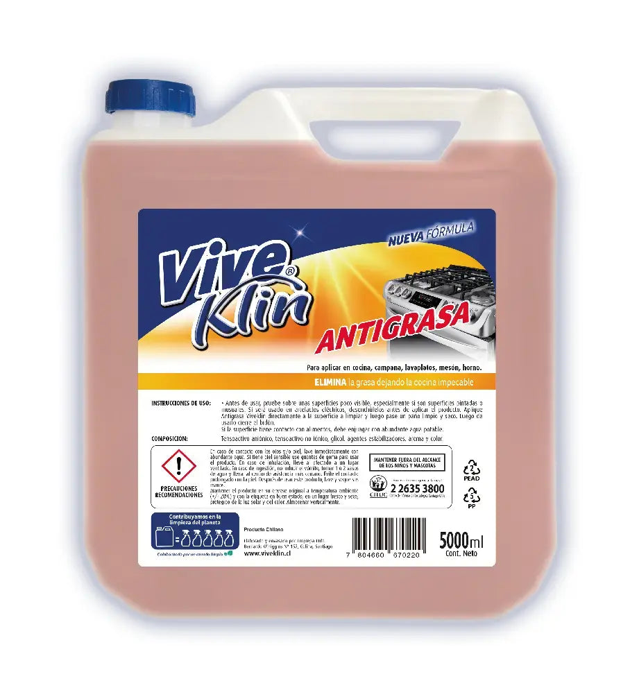 Antigrasa bidón 5 lts. Viveklin