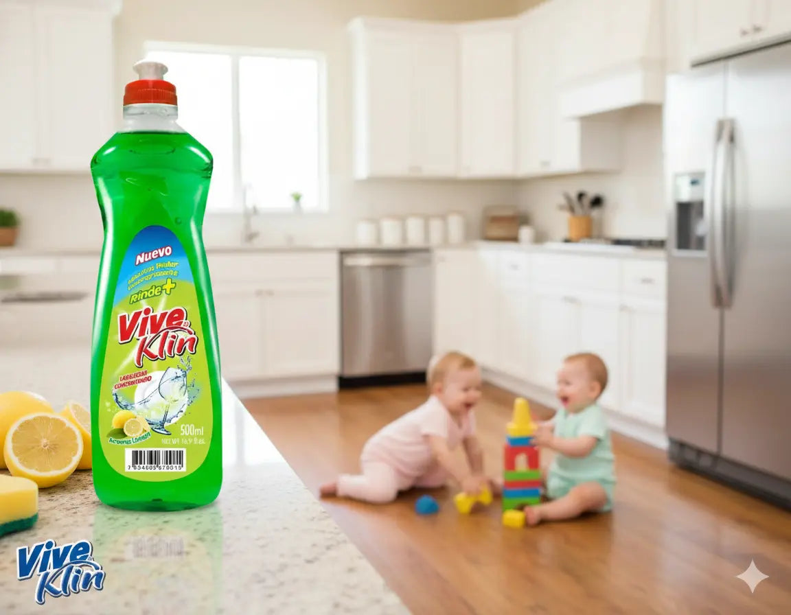Lavalozas líquido concentrado aroma Limón Viveklin 500 cc.