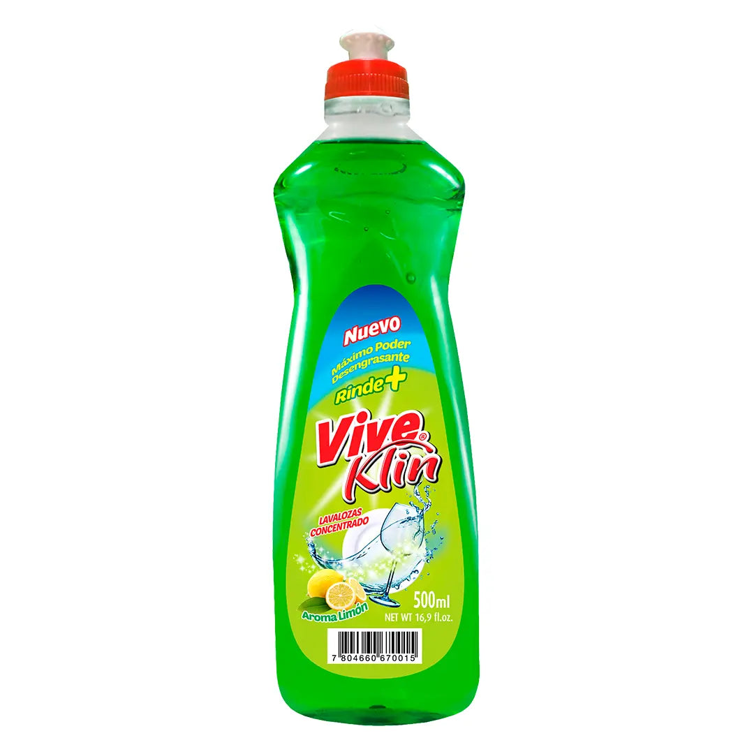 Lavalozas líquido concentrado aroma Limón Viveklin 500 cc.