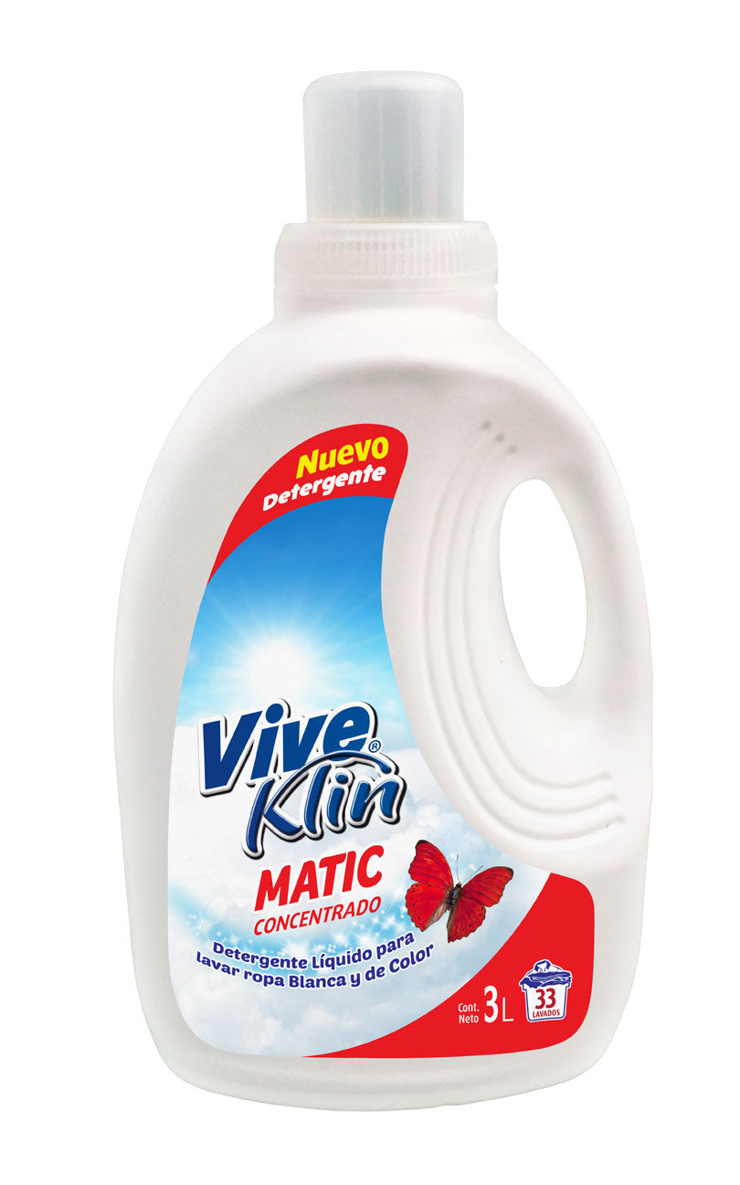 Detergente líquido Matic 3 lts. Viveklin