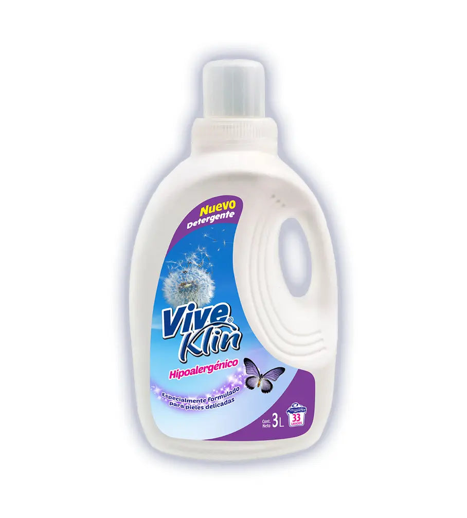 Detergente líquido hipoalergénico para ropa 3 lts.