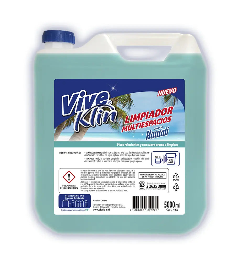 Limpiapisos Hawaii Bidon 5 lts. Viveklin